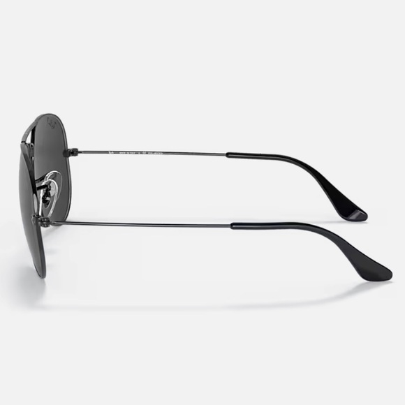 Ray-Ban Aviator Total Black Sunglasses - Picture 5 of 6